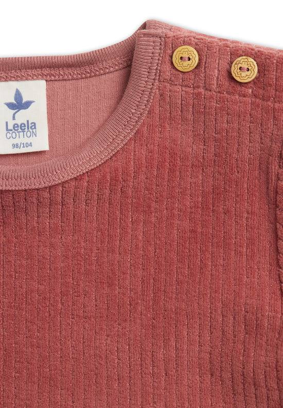 Leela Cotton 2624 WR | Cordkleid - Dunkel Mauve Bestseller