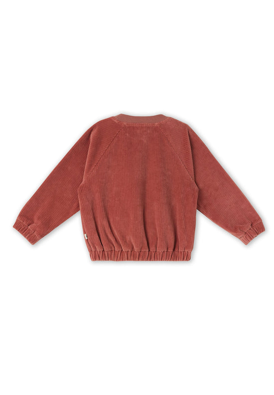 Leela Cotton 2696 WR | Cord Baseballjacke - Dunkel Mauve Riesige Ersparnisse