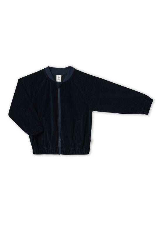 Leela Cotton 2696 AB | Cord Baseballjacke- Nachtblau Tiefpreis