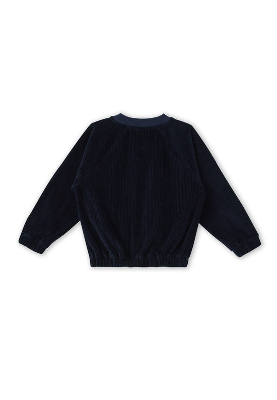 Leela Cotton 2696 AB | Cord Baseballjacke- Nachtblau Tiefpreis