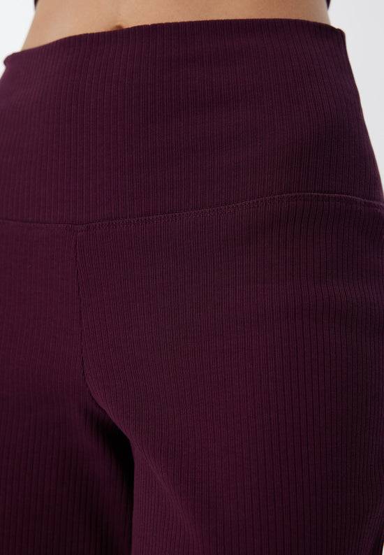 Leela Cotton 4071-028 | Ripp Hose - Aubergine Super Sparpreis