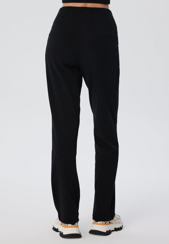 Leela Cotton 4071-021 | Ripp Hose - Schwarz Wochenangebot