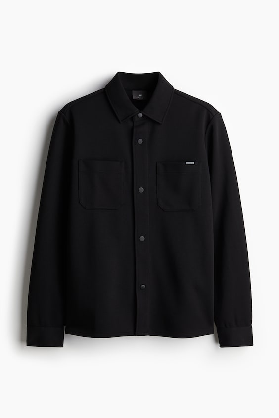 HM Overshirt aus Scuba in Regular Fit Kostenloser Versand international