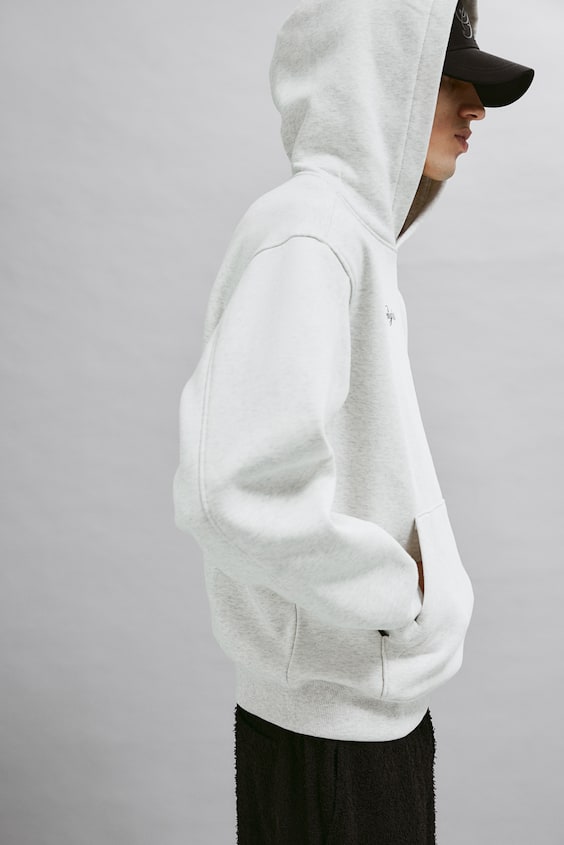 HM Bedruckter Hoodie in Oversized Fit Black Friday Preise