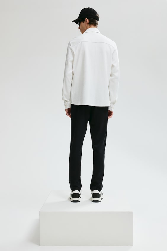 HM Overshirt mit Struktur in Regular Fit Outlet