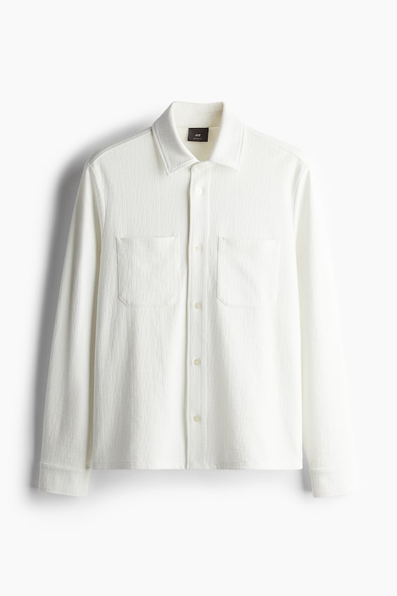 HM Overshirt mit Struktur in Regular Fit Outlet