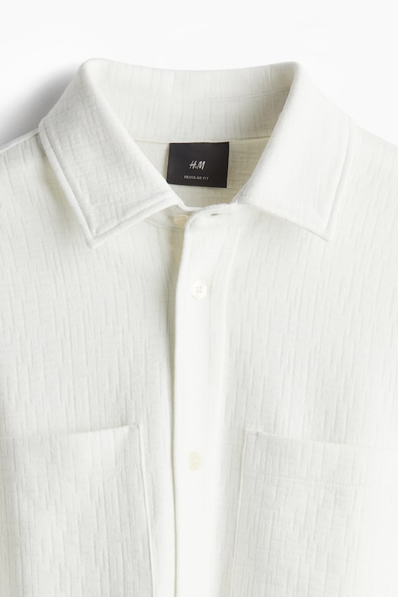 HM Overshirt mit Struktur in Regular Fit Outlet