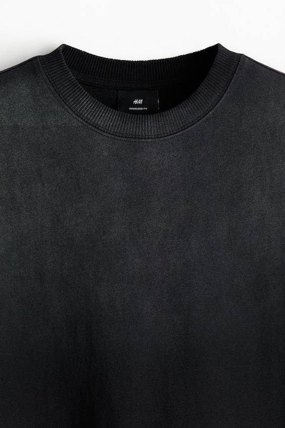 HM Bedrucktes T-Shirt in Oversized Fit Verkauf