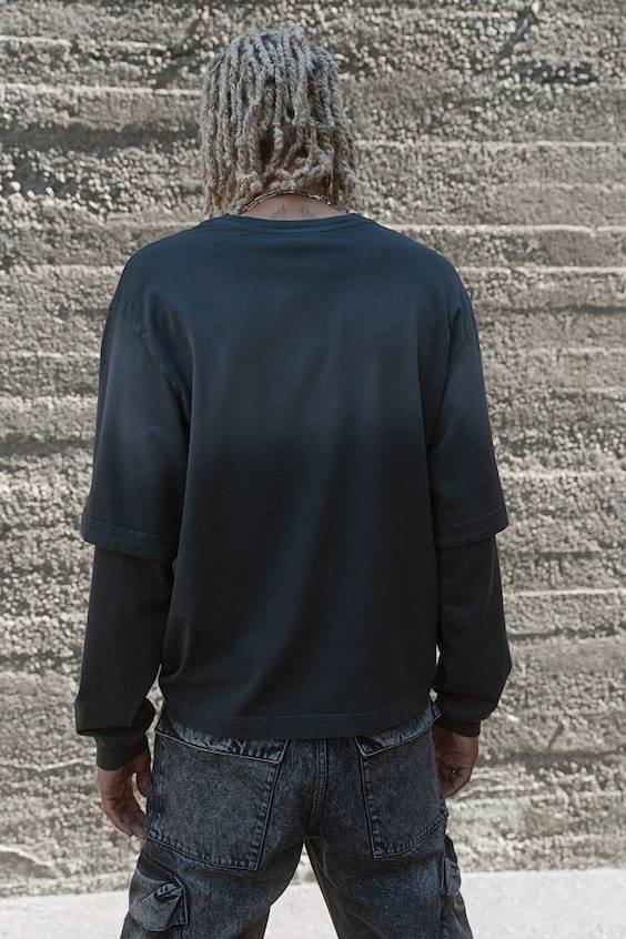 HM Doppellagiges T-Shirt in Oversized Fit Hotsell