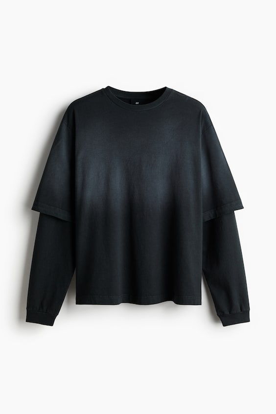 HM Doppellagiges T-Shirt in Oversized Fit Hotsell