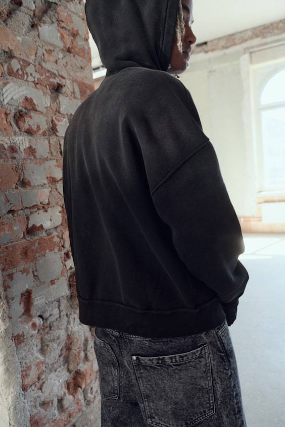 HM Bedruckter Hoodie in Oversized Fit im Angebot