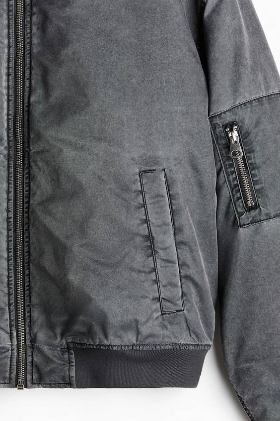 HM Oversized Pilotenjacke im Washed-Look Schlussverkauf