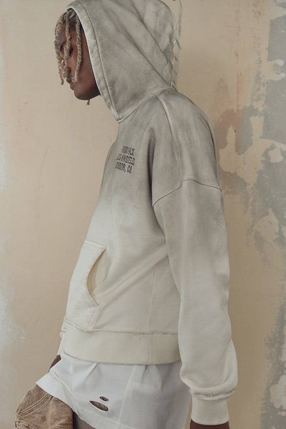 HM Bedruckter Hoodie in Oversized Fit Fabrikverkauf