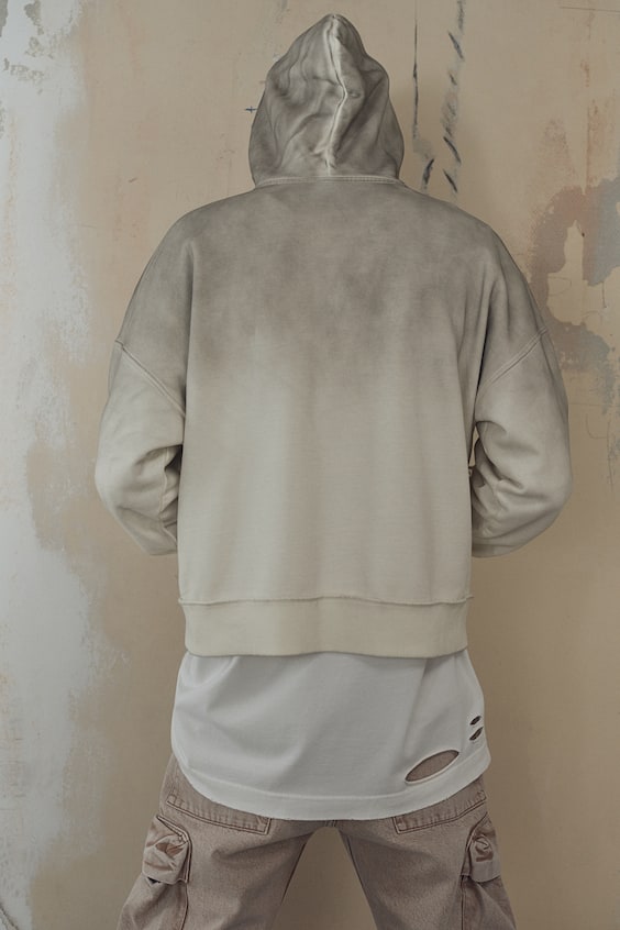 HM Bedruckter Hoodie in Oversized Fit Fabrikverkauf