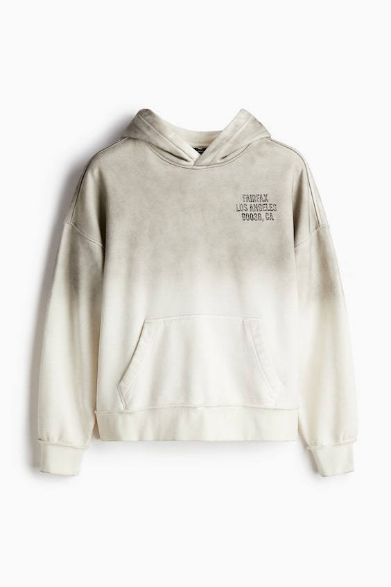 HM Bedruckter Hoodie in Oversized Fit Fabrikverkauf