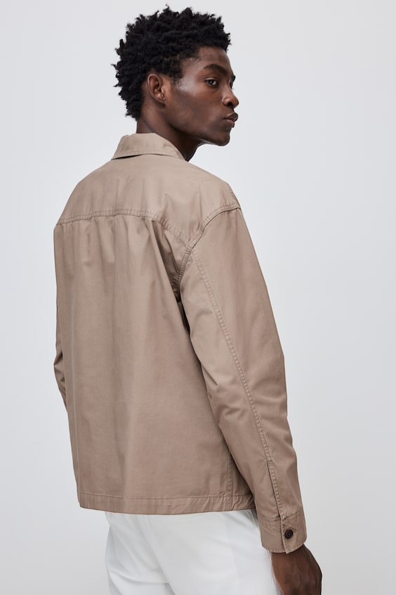 HM Overshirt aus Twill in Regular Fit Großer Ausverkauf
