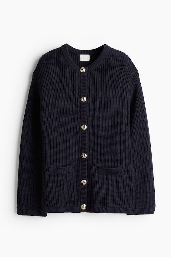 HM Cardigan in Rippstrick Preisnachlass