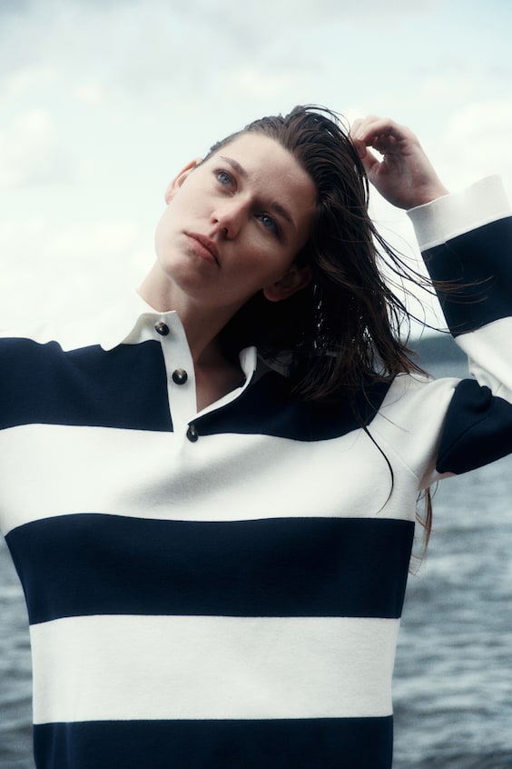 HM Polo-Pullover aus Feinstrick Muttertagsangebot