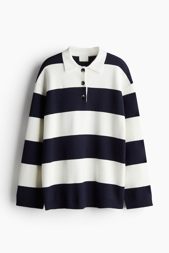 HM Polo-Pullover aus Feinstrick Muttertagsangebot