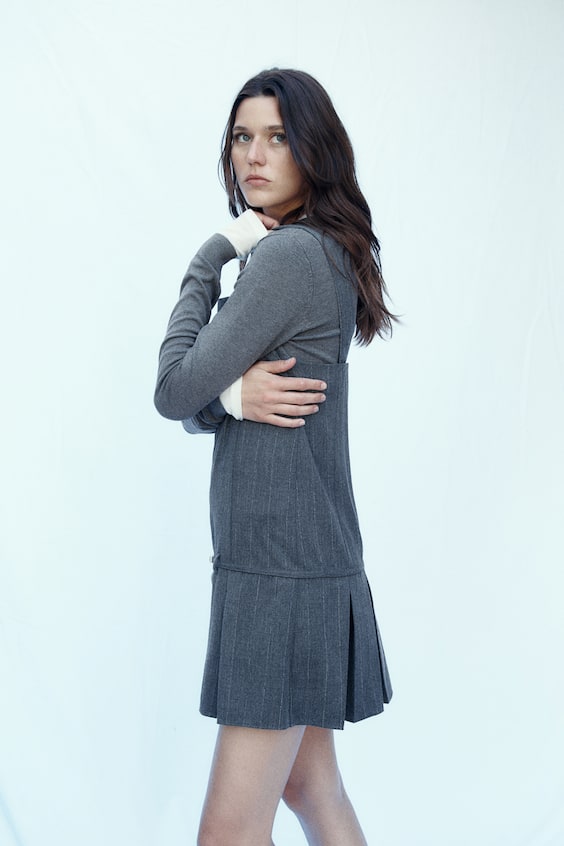 HM Trägerkleid mit Faltenrock Online Outlet