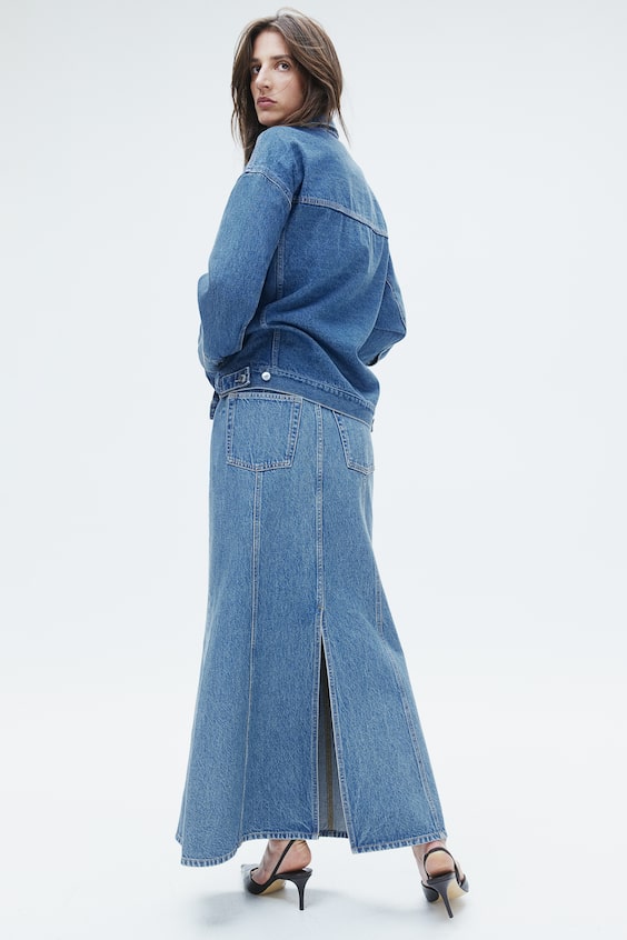 HM Ausgestellter Denimrock Saisonale Angebote