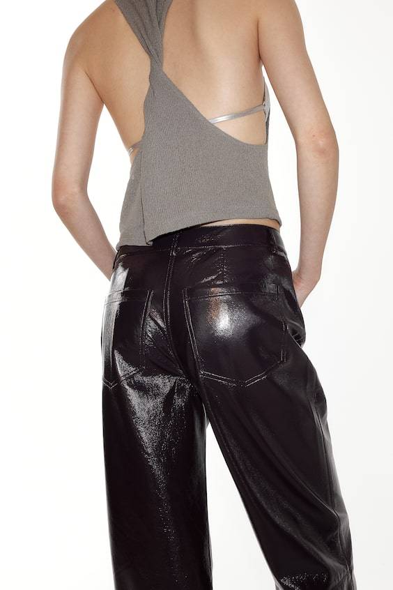 HM Straight coated trousers Kauf eins, bekomm eins gratis