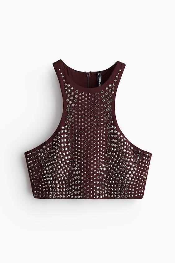 HM Studded crop top Wochenangebot