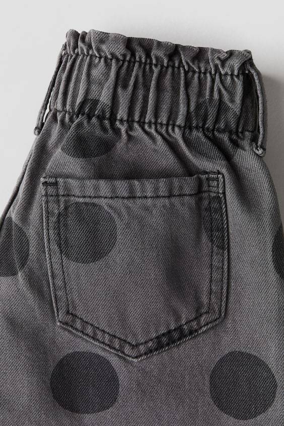 HM Patterned Wide Leg Jeans Großer Ausverkauf