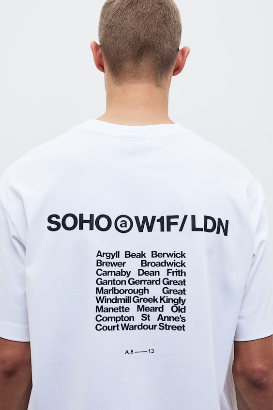 HM Bedrucktes T-Shirt in Loose Fit Letzte 3 Tage