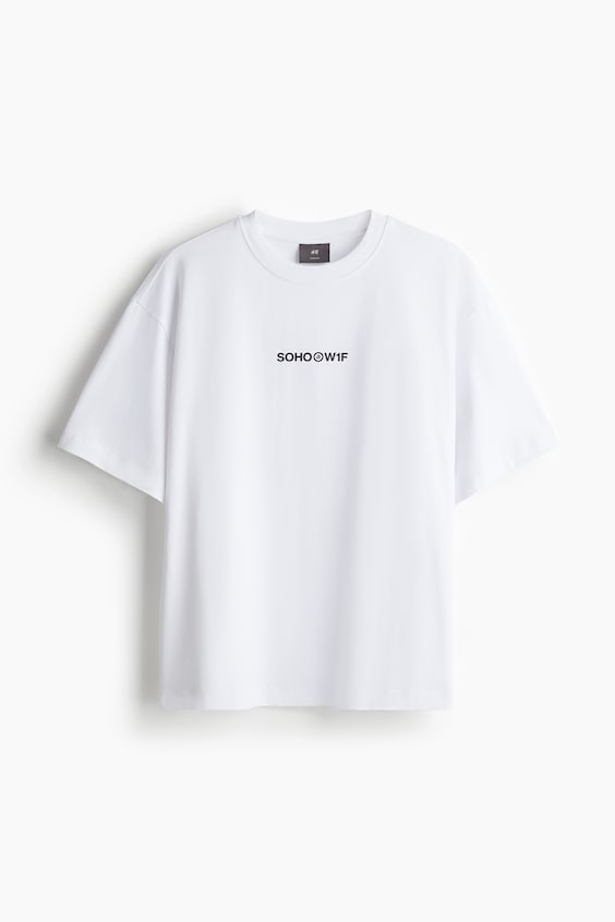 HM Bedrucktes T-Shirt in Loose Fit Letzte 3 Tage