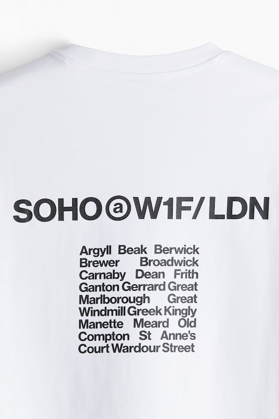 HM Bedrucktes T-Shirt in Loose Fit Letzte 3 Tage