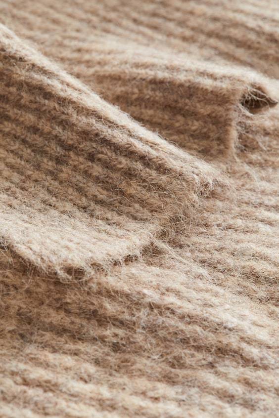 HM Plaid in Rippenstrick zollfrei
