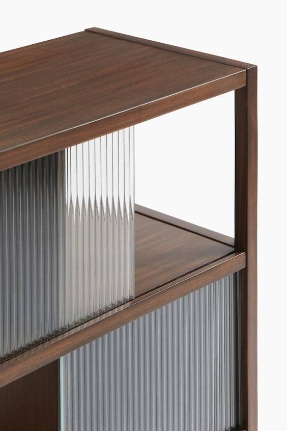 HM Holzschrank mit Glastüren Fabrikverkauf