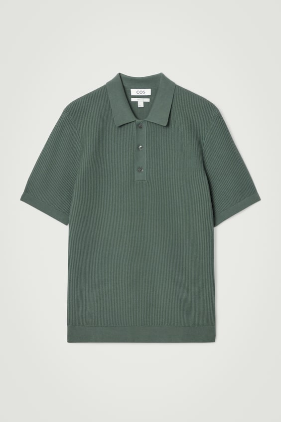 HM STRUKTURIERTES POLOSHIRT AUS STRICK Versandkostenfrei