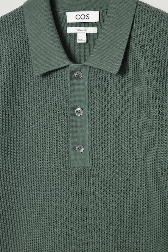 HM STRUKTURIERTES POLOSHIRT AUS STRICK Versandkostenfrei