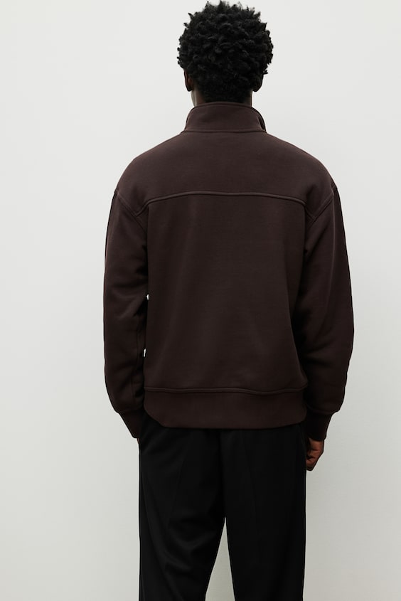 HM Sweatshirt mit Zipper in Loose Fit Flash Sale