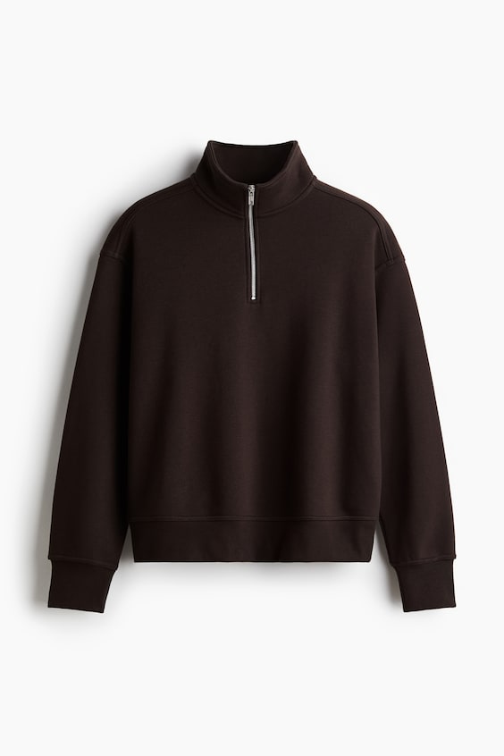 HM Sweatshirt mit Zipper in Loose Fit Flash Sale