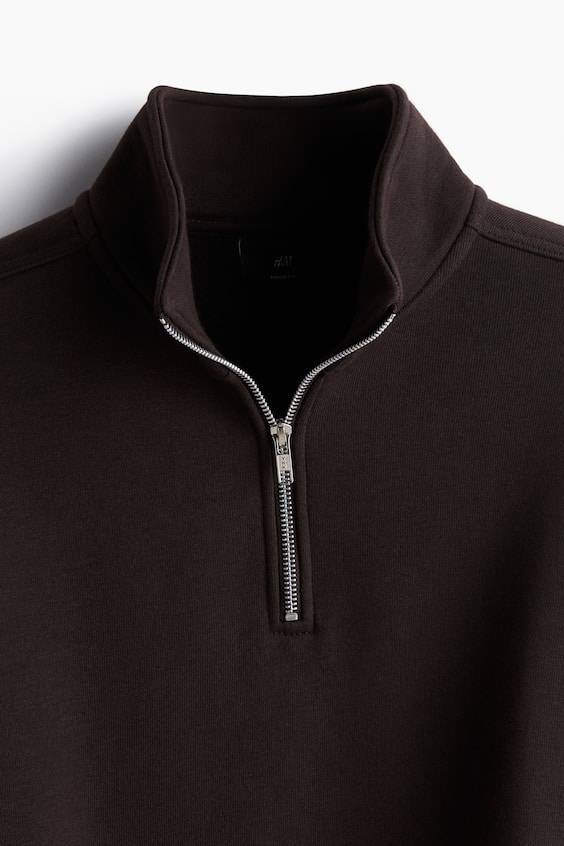 HM Sweatshirt mit Zipper in Loose Fit Flash Sale