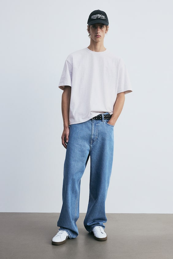 HM Baumwoll-T-Shirt in Oversize-Passform Valentinstagsangebot