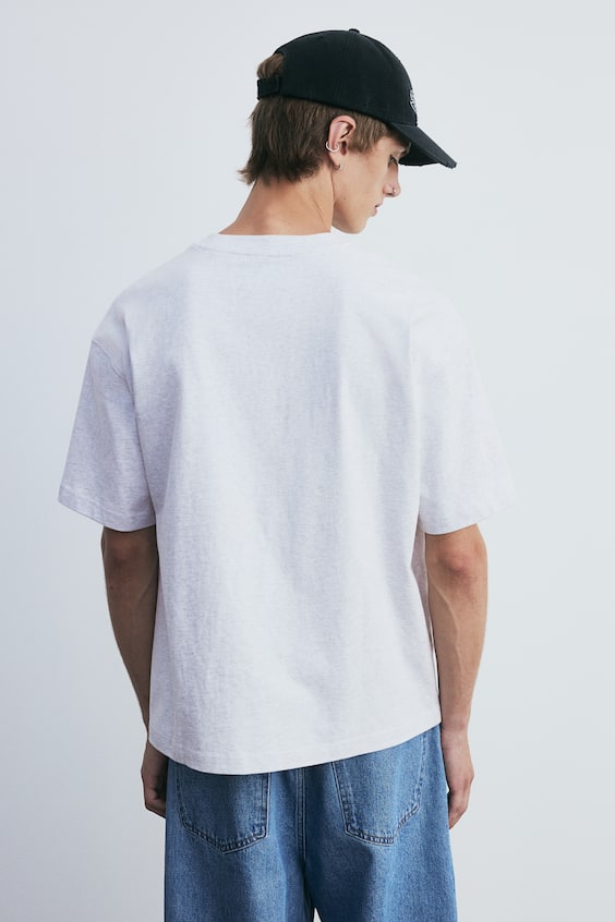 HM Baumwoll-T-Shirt in Oversize-Passform Valentinstagsangebot