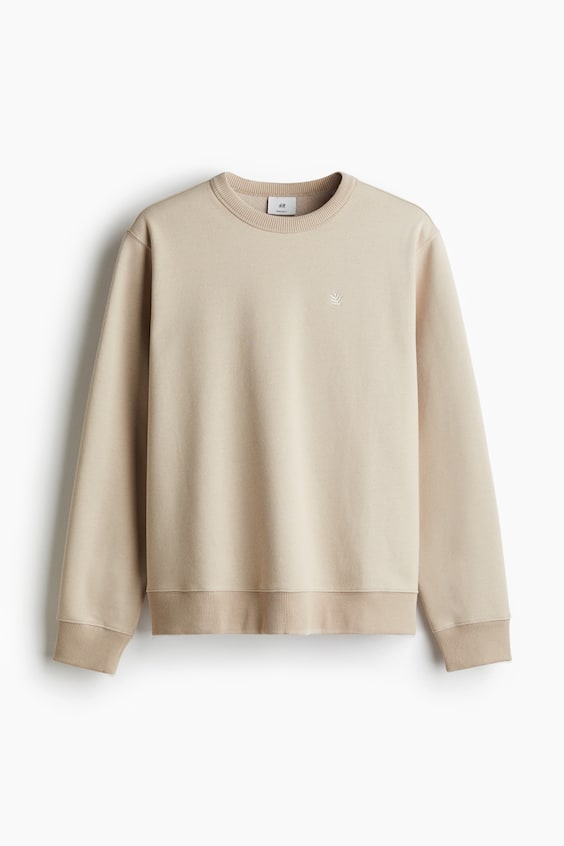 HM Sweatshirt mit Motivstickerei in Regular Fit Neueste Mode
