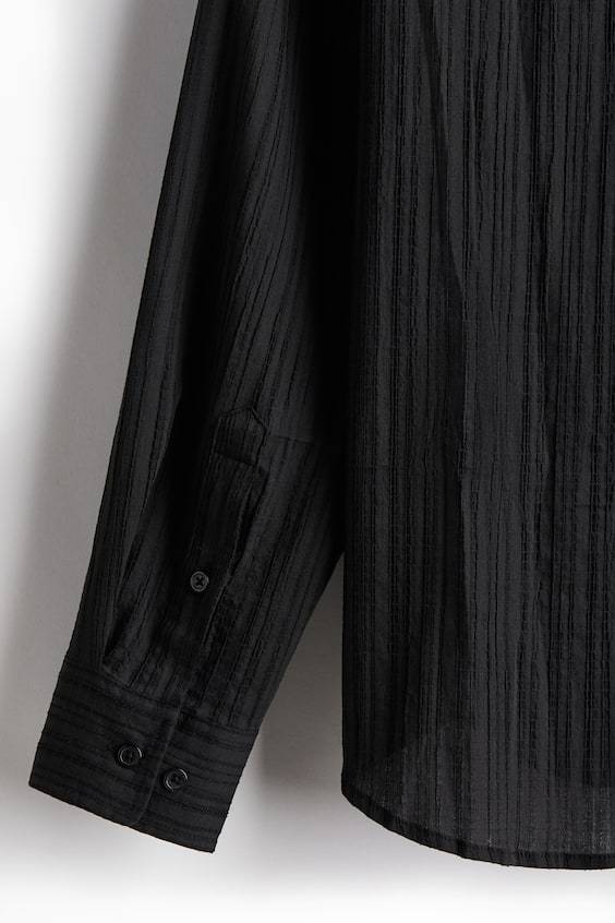 HM Hemd mit Struktur in Regular Fit Neuheiten