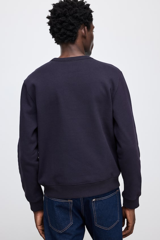 HM Sweatshirt mit Motivstickerei in Regular Fit Sonderangebote