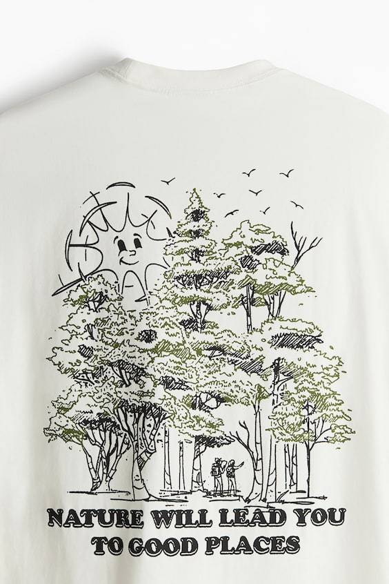 HM Bedrucktes T-Shirt in Loose Fit JETZT KAUFEN