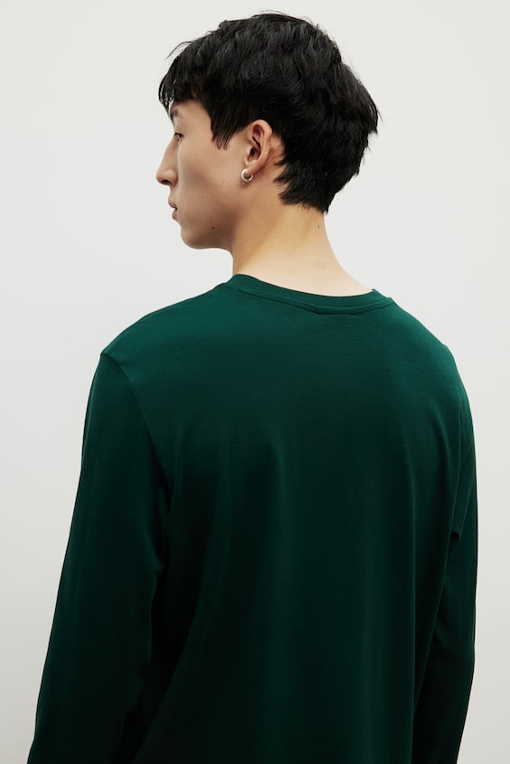 HM Jerseyshirt in Regular Fit Nur noch ein Tag übrig