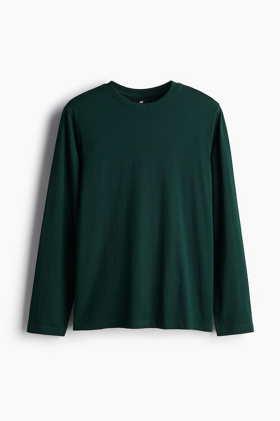 HM Jerseyshirt in Regular Fit Nur noch ein Tag übrig