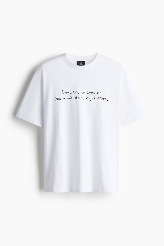 HM Bedrucktes T-Shirt in Loose Fit 50% Rabatt mit kostenlosem Versand