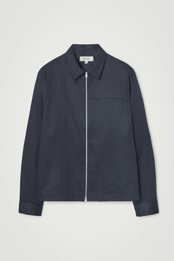 HM HEMDJACKE AUS TWILL MIT REISSVERSCHLUSS Fabrikverkauf
