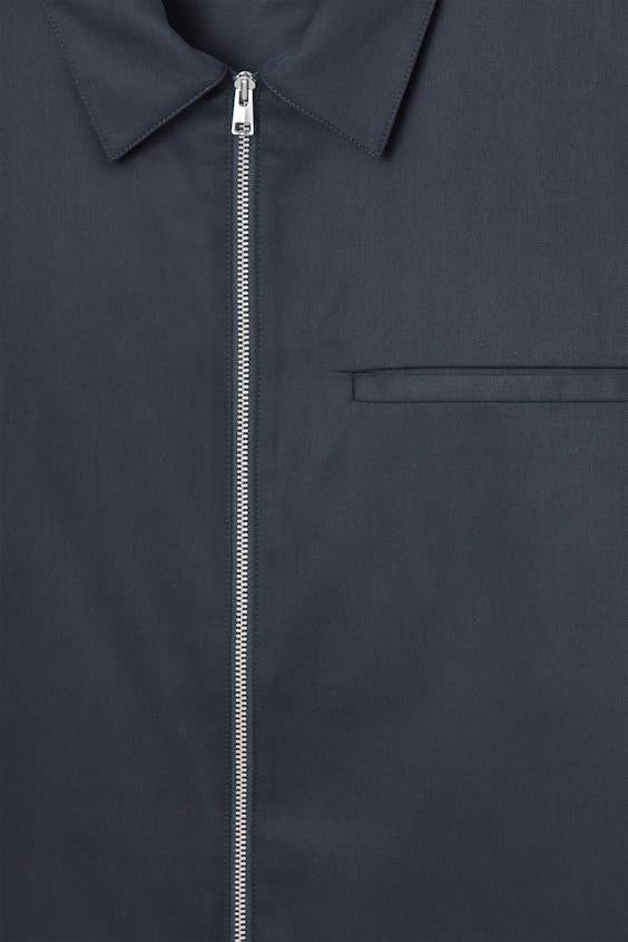 HM HEMDJACKE AUS TWILL MIT REISSVERSCHLUSS Fabrikverkauf