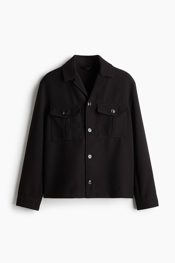 HM Twill-Shacket in Regular Fit Blitzverkäufe